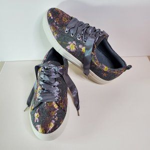 J Slides Brocade sneakers grey gold bronze 8.5 M women's NEVER WORN